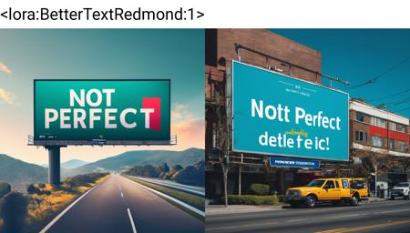 BetterText.Redmond - Improving Text on SDXL Concep