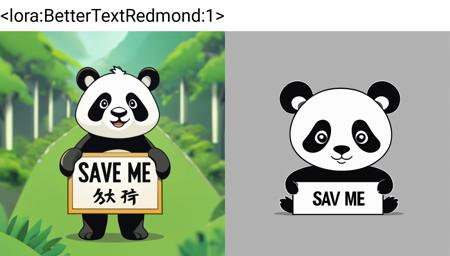 BetterText.Redmond - Improving Text on SDXL Concep