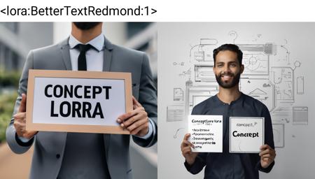 BetterText.Redmond - Improving Text on SDXL Concep