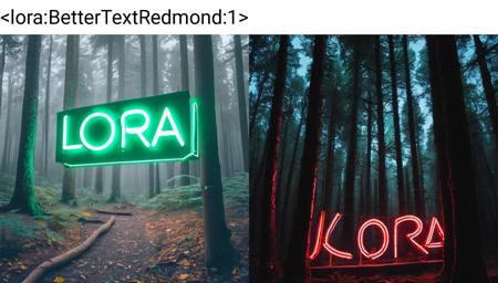 BetterText.Redmond - Improving Text on SDXL Concep