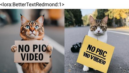 BetterText.Redmond - Improving Text on SDXL Concep