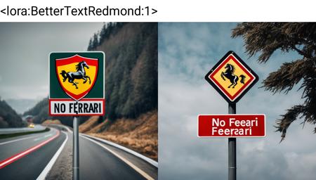 BetterText.Redmond - Improving Text on SDXL Concep