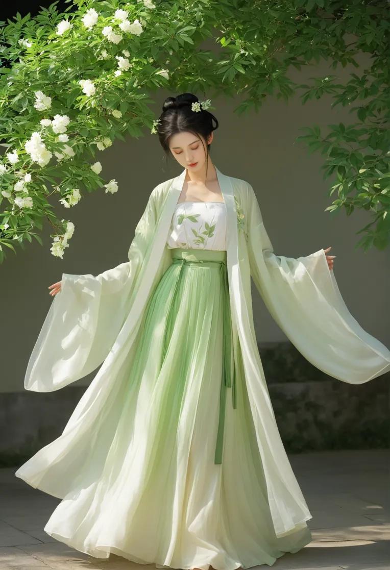 漢服L Amazon.co.jp: 【Grace Bubble】漢服 女 交領 斉腰 魏晋風 武士