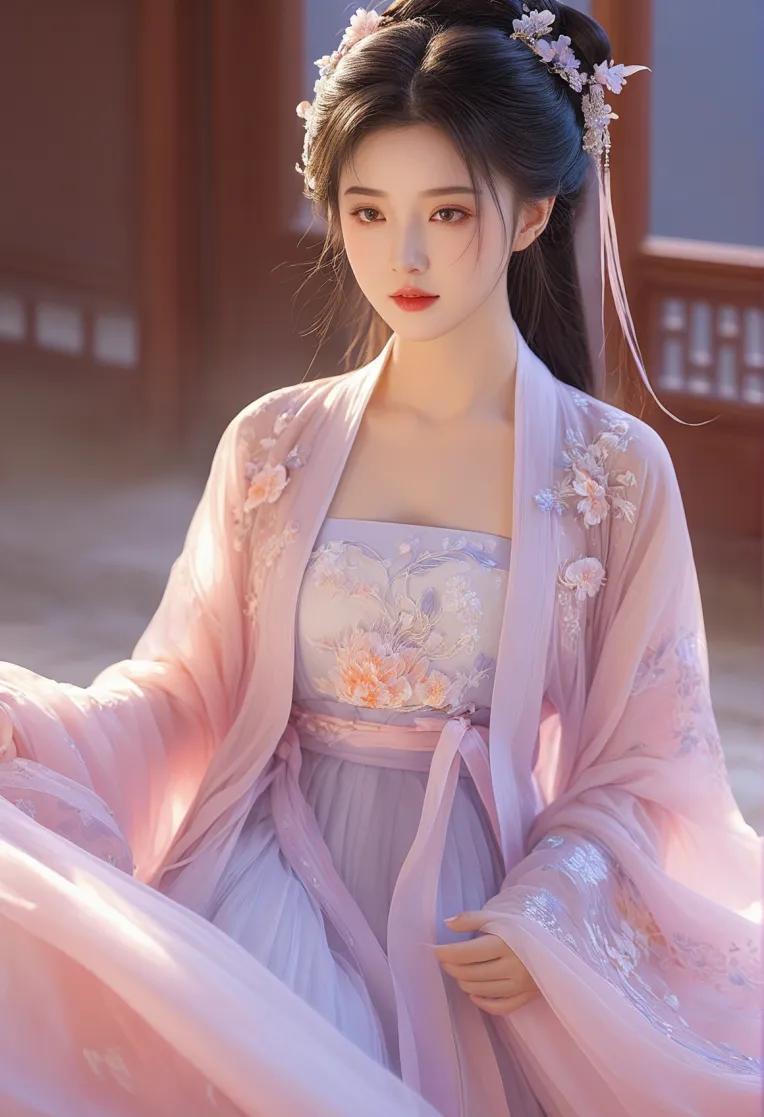 漢服 汉服_三绕曲裾深衣| 3D Model - CONNECT