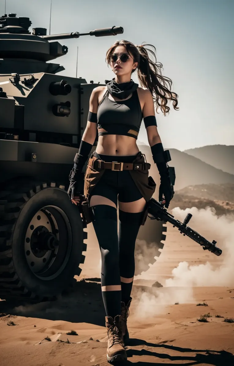 蒸汽朋克_废土美女