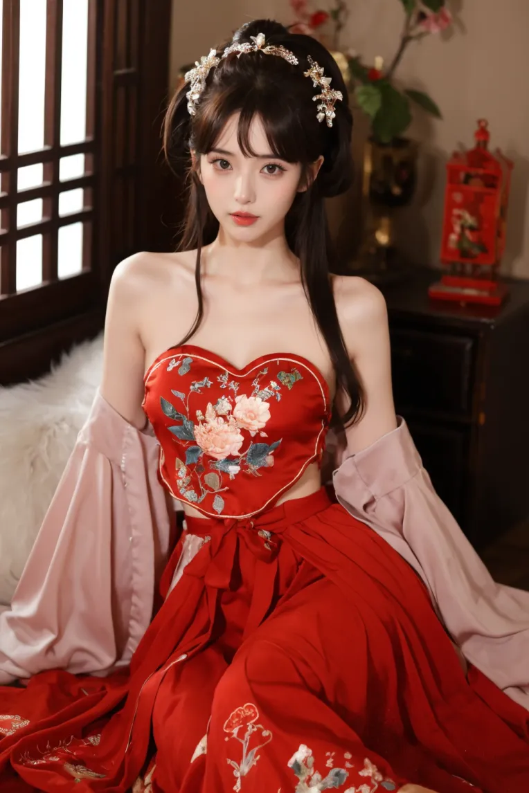 小红兜--1.5国风汉服 | 肚兜