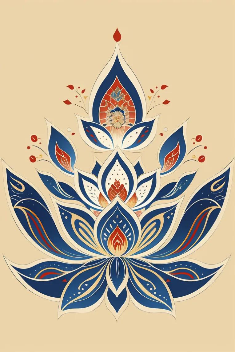 传统纹样|敦煌团花藻井纹