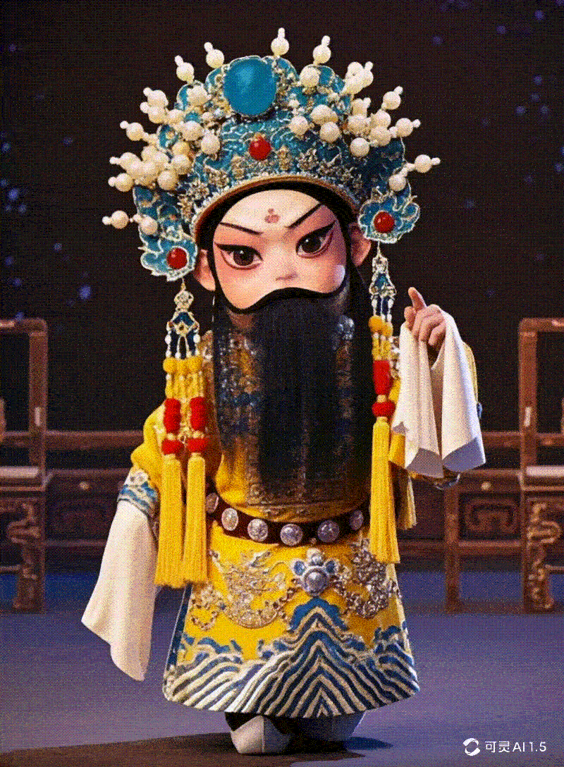 中国浙江非遗：昆曲五家门 IP戏曲形象设计 国风手办
