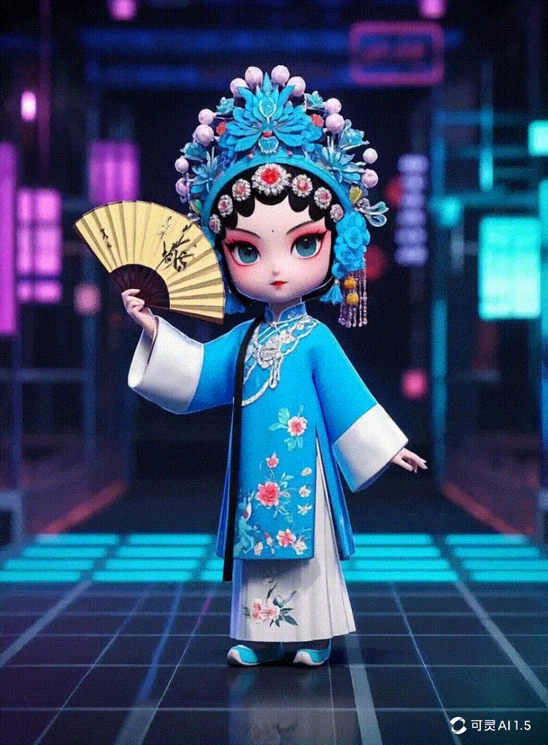 中国浙江非遗：昆曲五家门 IP戏曲形象设计 国风手办