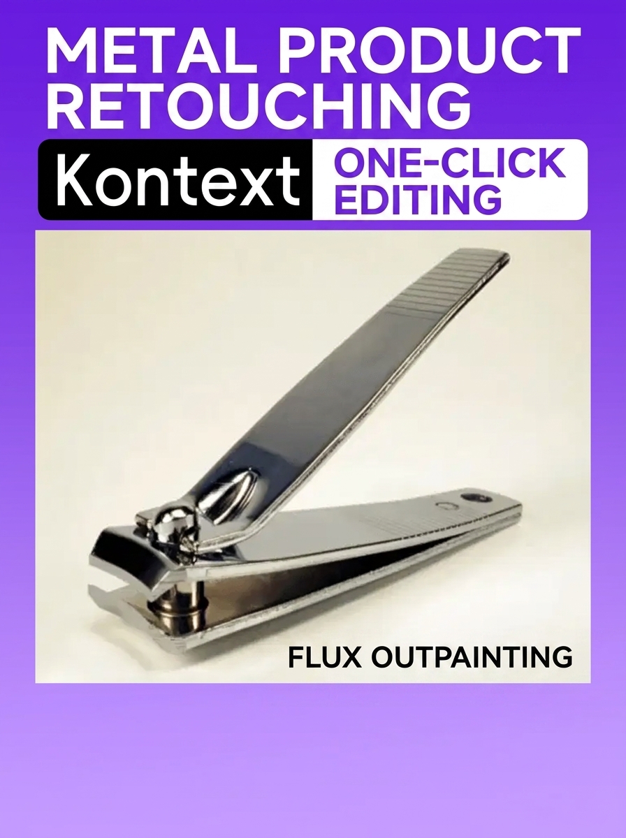 kontext fine-tuning   Metal products   One-click automatic retouching