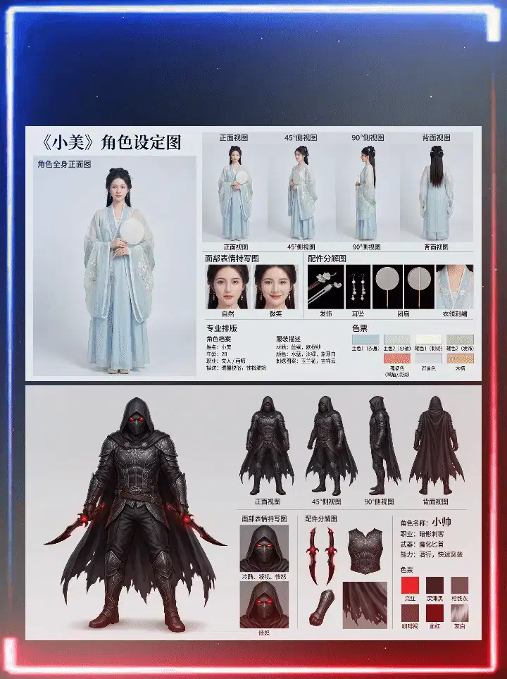 【Character Profile】Universal Image 2.0 (Suitable for Comics and Short Films)