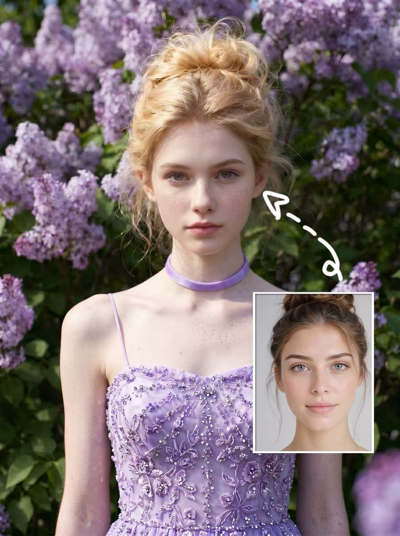 Rapid face swap (strongest light and shadow adaptation)